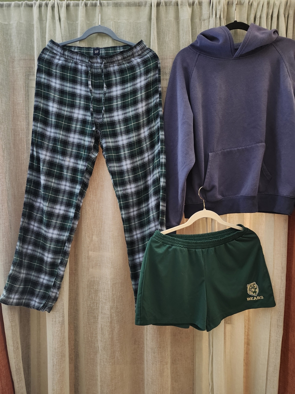 GAP Green and Black Plaid Lounge Pants